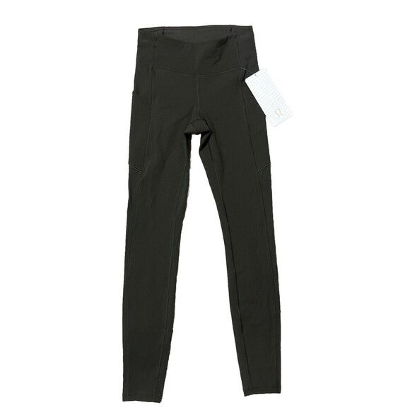 NWT Lululemon Speed Up Tight DWR Size 2 DKOV Olive Green - Picture 1 of 4